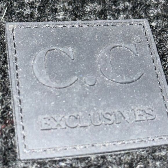 C.C Exclusives Black Knit Beanie With Pom Poms - Picture 3 of 7